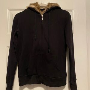 Juicy Couture Hoodie sweater with fur lined hood